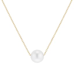 14080024 - 9ct Yellow Gold Akoya Pearl Slider Pendant