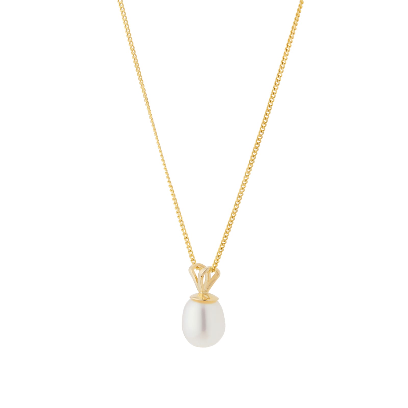 Goldsmiths 9ct Yellow Gold Freshwater Pearl Pendant Goldsmiths 9ct Yellow Gold Freshwater Pearl Pendant