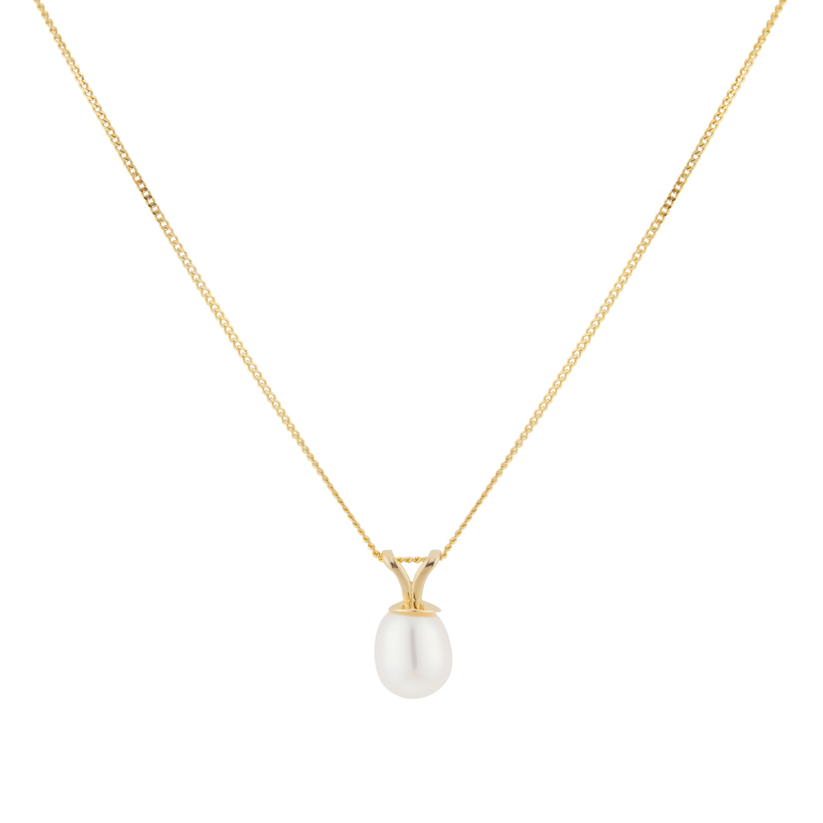 Goldsmiths 9ct Yellow Gold Freshwater Pearl Pendant Goldsmiths 9ct Yellow Gold Freshwater Pearl Pendant