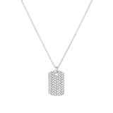 Goldsmiths Sterling Silver Dog Tag Necklace