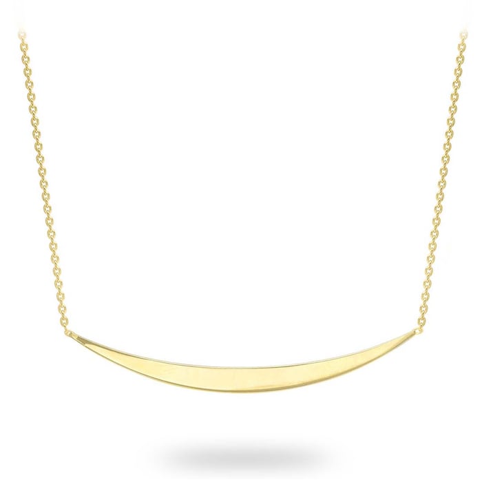Goldsmiths 9ct Yellow Gold Young Moon Pendant