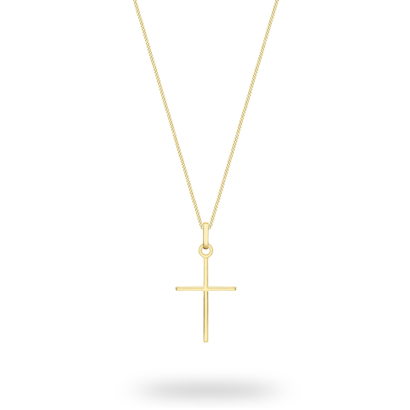 Goldsmiths 9ct Yellow Gold Fancy Cross Pendant