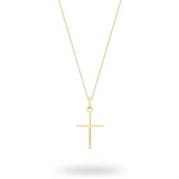 14110009 - 9ct Yellow Gold Fancy Cross Pendant