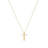 Goldsmiths 18ct Yellow Gold Floating Cross Pendant