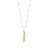 Goldsmiths 18ct Yellow Gold Floating Cross Pendant