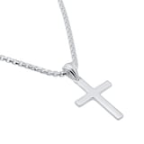 Goldsmiths Sterling Silver Mens Cross Pendant