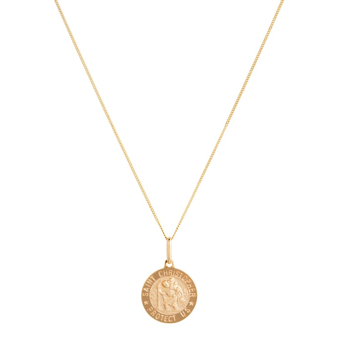 Goldsmiths 9ct Yellow Gold St Christopher Pendant