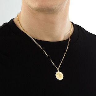 Goldsmiths 9ct Yellow Gold Large St Christopher