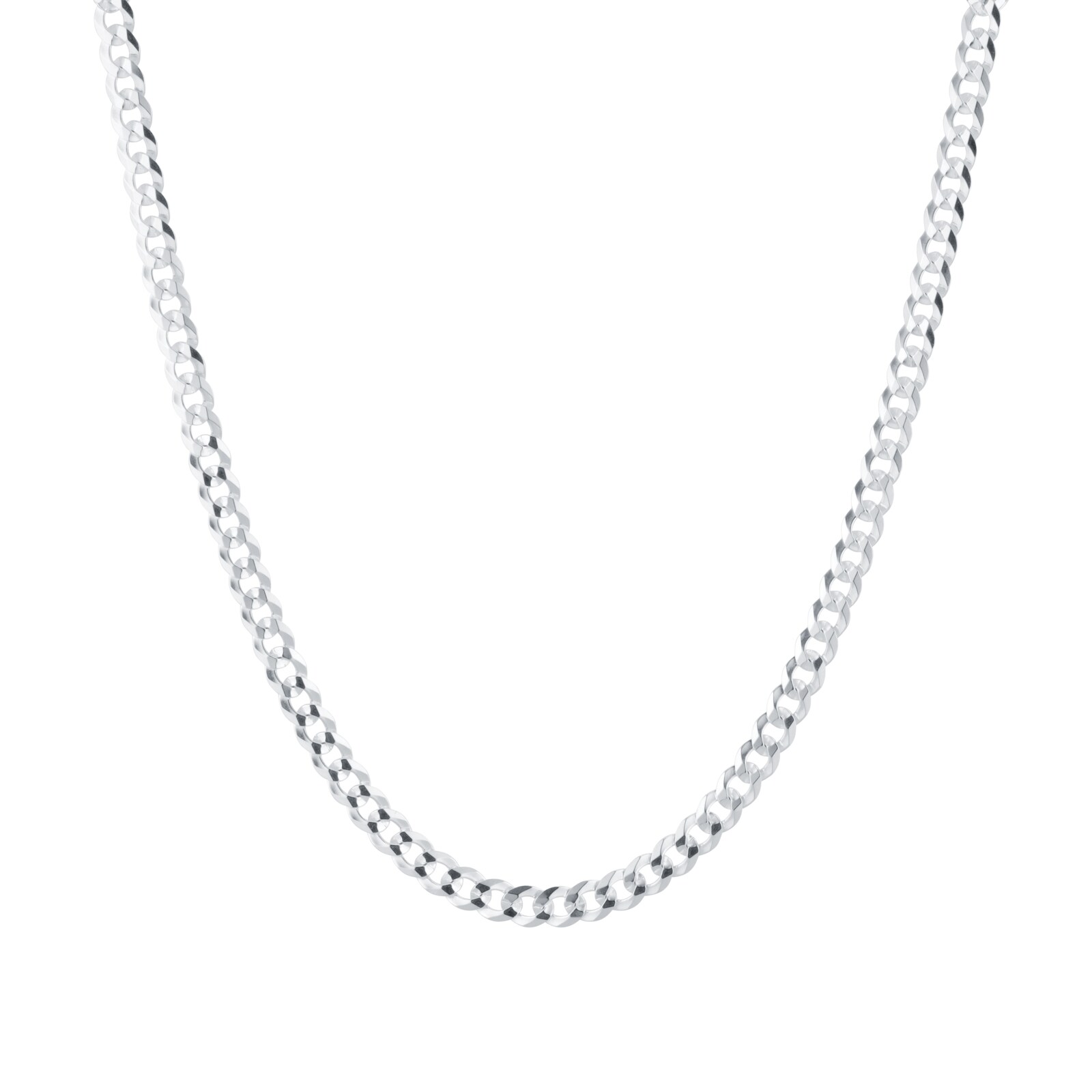 Goldsmiths Sterling Silver 5mm Mens Curb Chain Bracelet