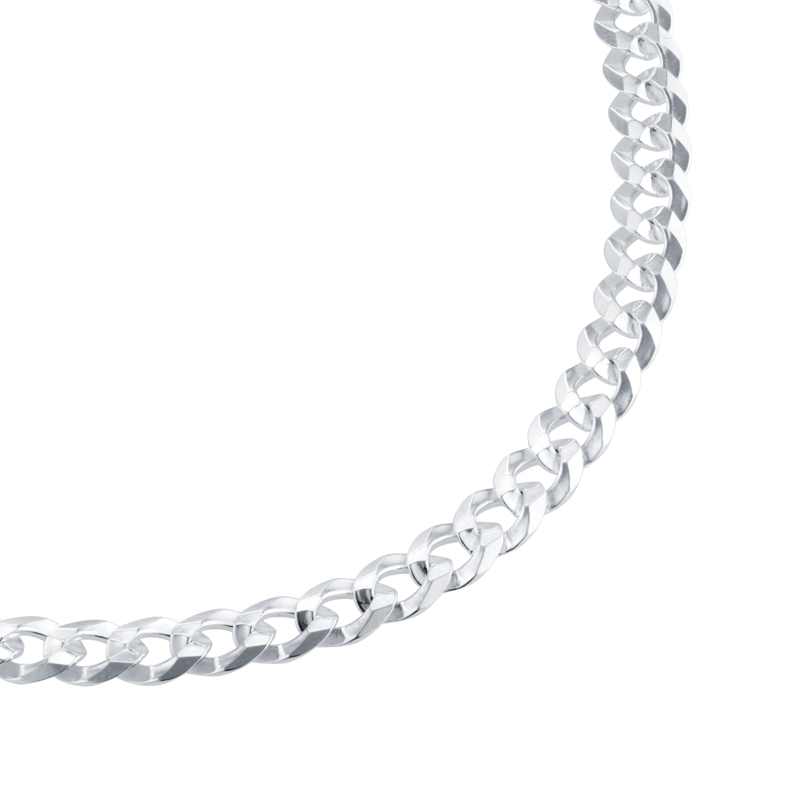 Best Luxury 
Sterling Silver 5mm Mens Curb Chain Bracelet