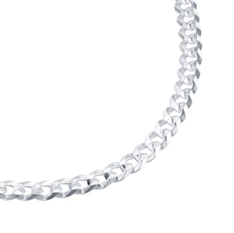 Goldsmiths Sterling Silver 5mm Mens Curb Chain Bracelet