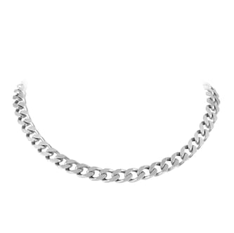 Goldsmiths Sterling Silver Antique Plated Curb Chain Goldsmiths Sterling Silver Antique Plated Curb Chain