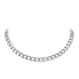 Goldsmiths Sterling Silver Antique Plated Curb Chain