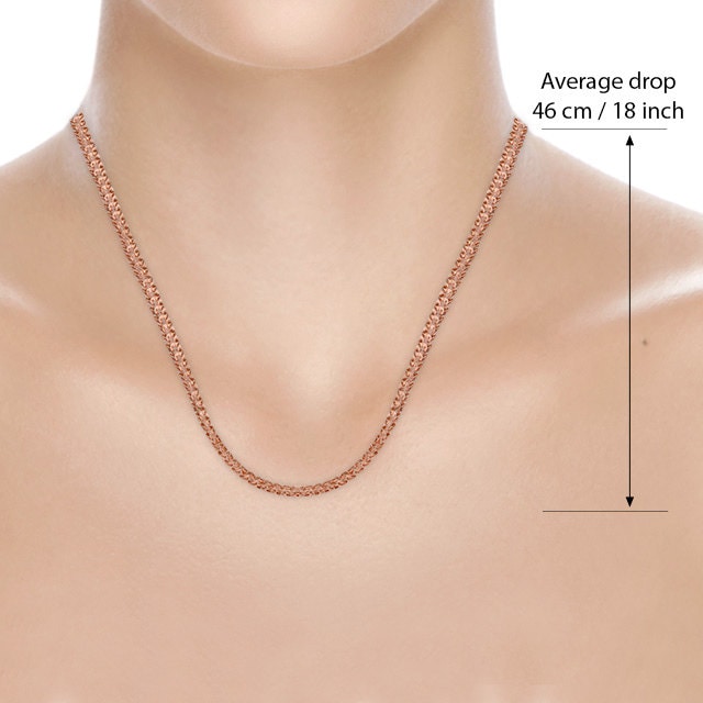 Goldsmiths 9ct Rose Gold Multi-Link Necklet