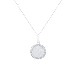 14400060 - 9ct White Gold St Christopher Pendant