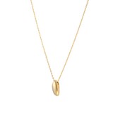 Goldsmiths 9ct Yellow Gold Oval Dome Pendant