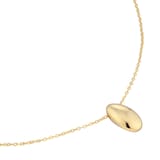 Goldsmiths 9ct Yellow Gold Oval Dome Pendant