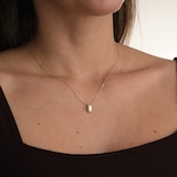 Goldsmiths 9ct Yellow Gold Oval Dome Pendant