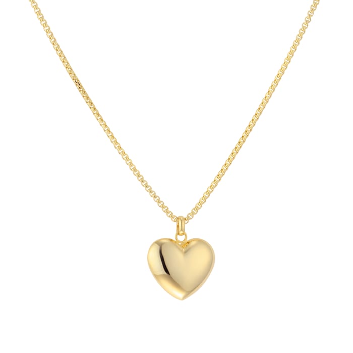 Best Luxury
9ct Yellow Gold 16x18 Puff Heart Pendant