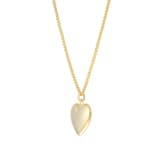 Goldsmiths 9ct Yellow Gold 16x18 Puff Heart Pendant