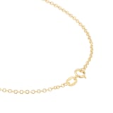 Goldsmiths 9ct Yellow Gold Floating Heart Belcher Chain Necklace