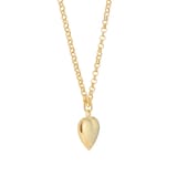 Goldsmiths 9ct Yellow Gold Puff Heart Pendant