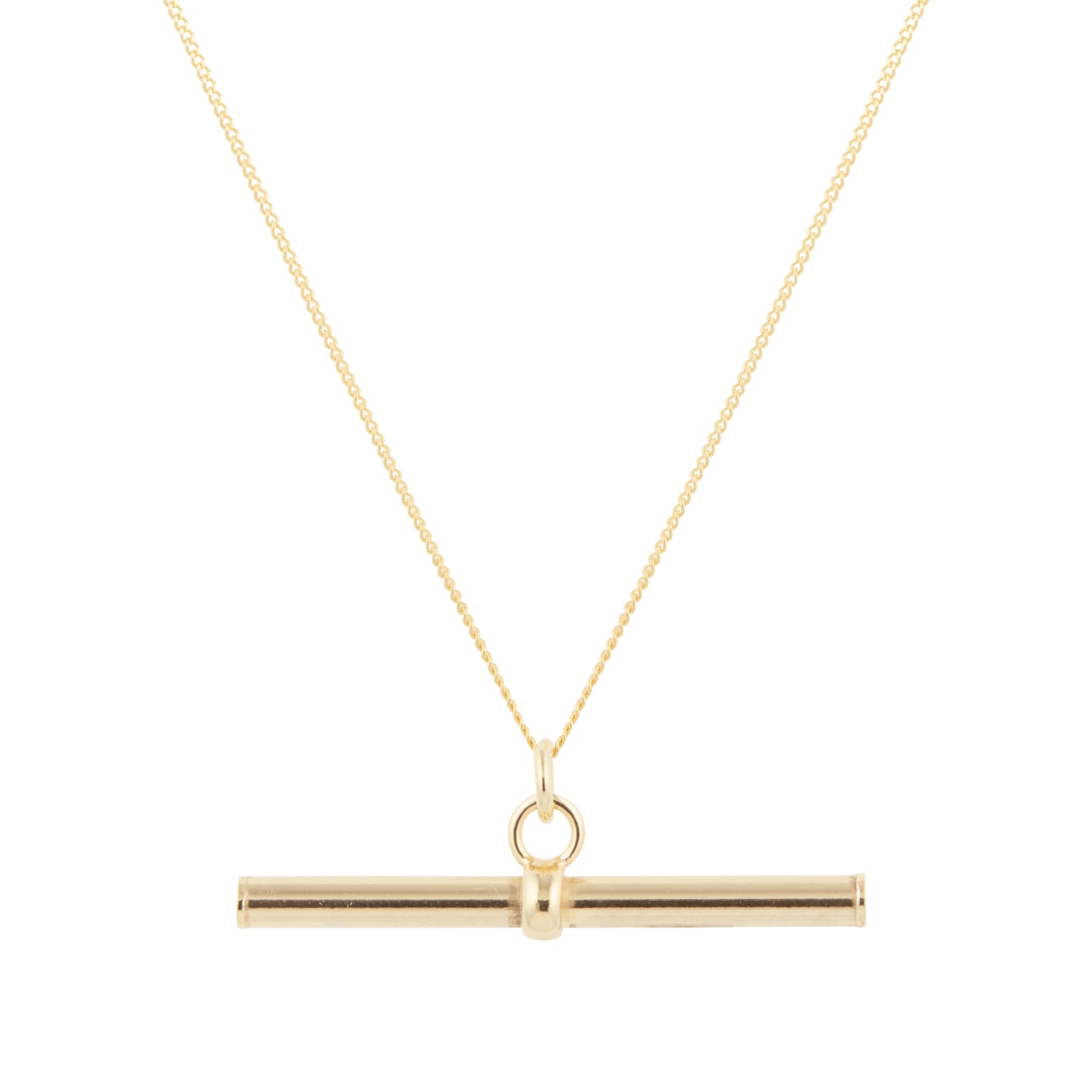 White gold t bar on sale necklace