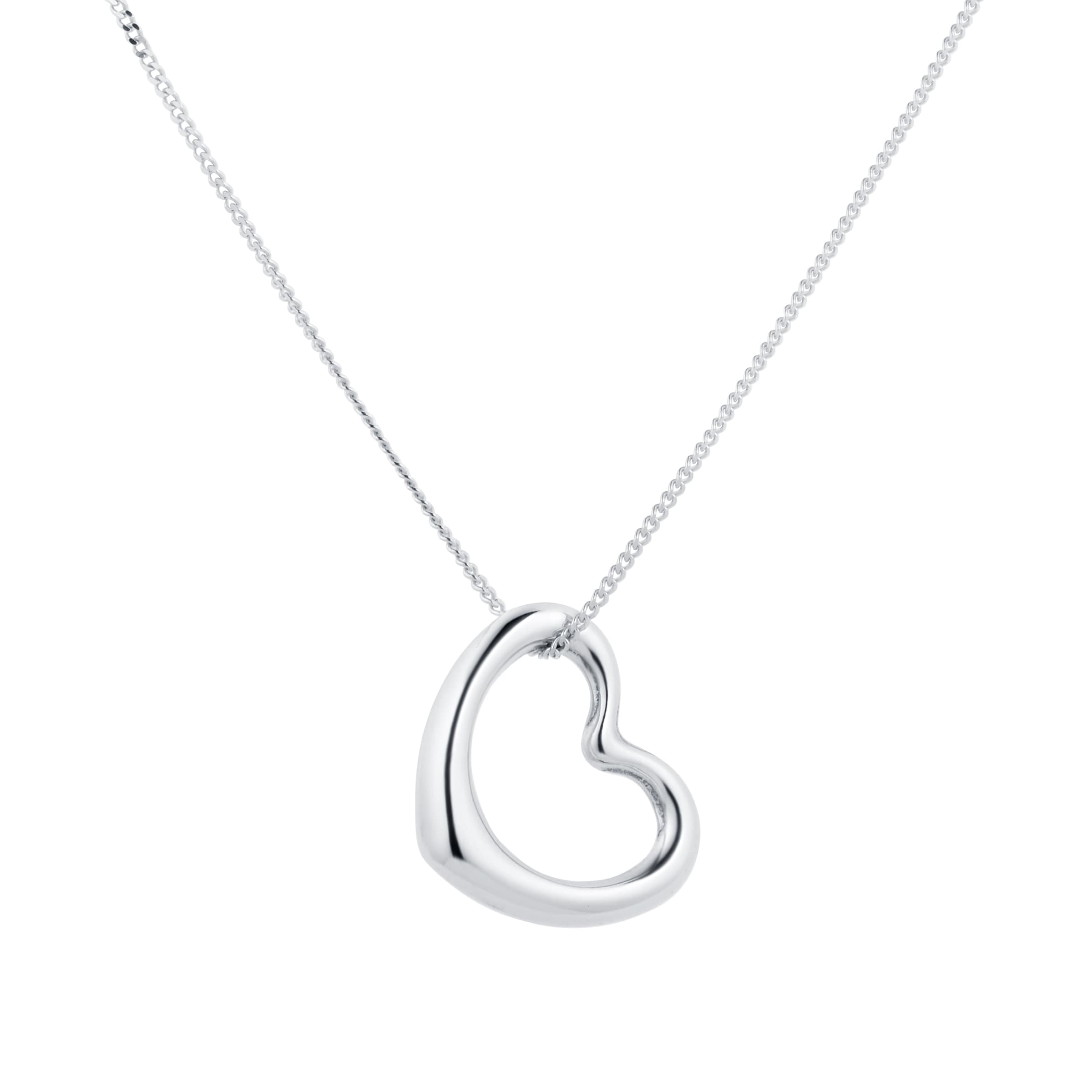 Bloomingdale's Diamond Heart Pendant Necklace in 14K White Gold, 0.25-1.0  ct. t.w. - 100% Exclusive | Bloomingdale's