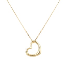 14410116 - 9ct Yellow Gold Plain Heart Pendant
