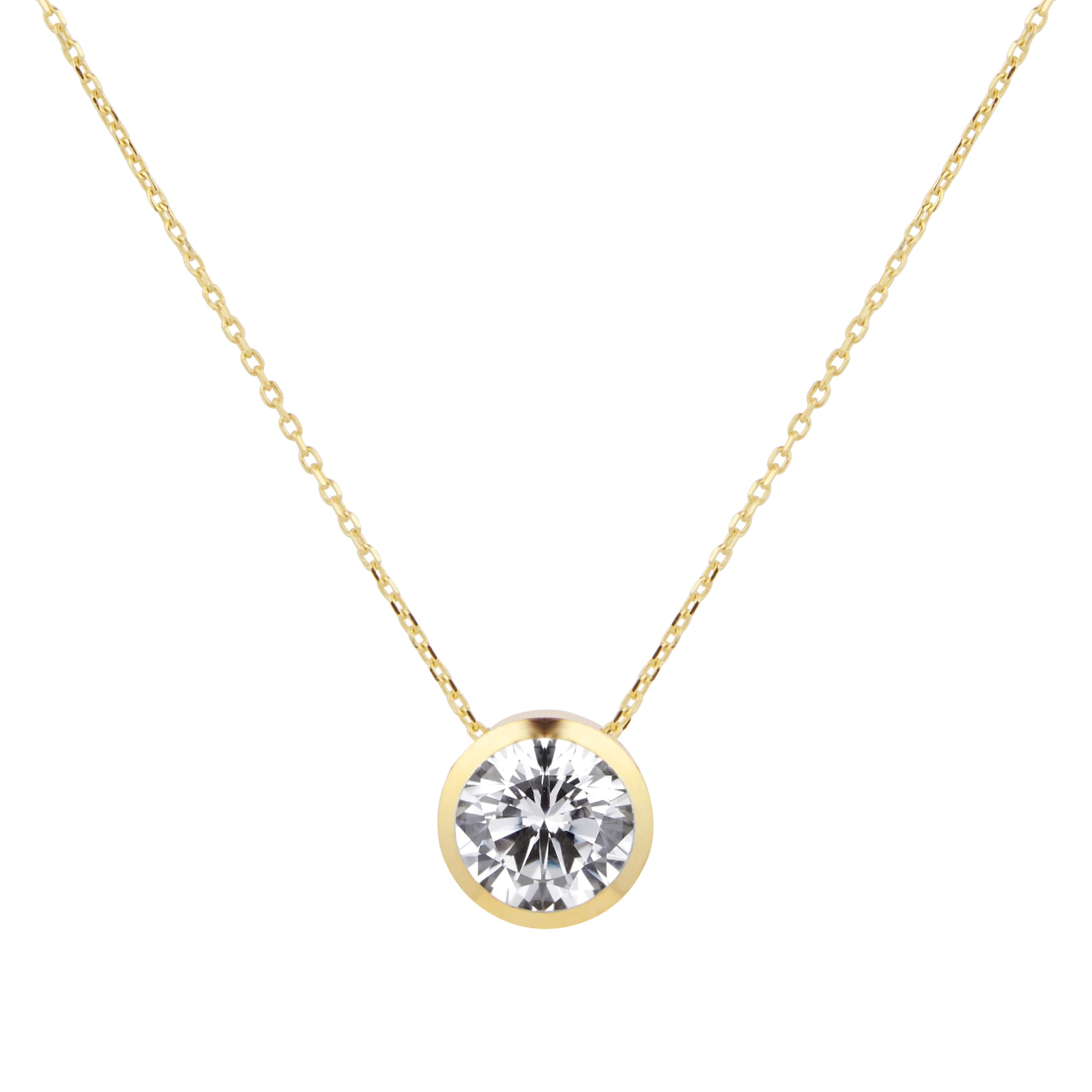 Meadow Rivière Diamond Necklace in 18K Alpine Gold- 16