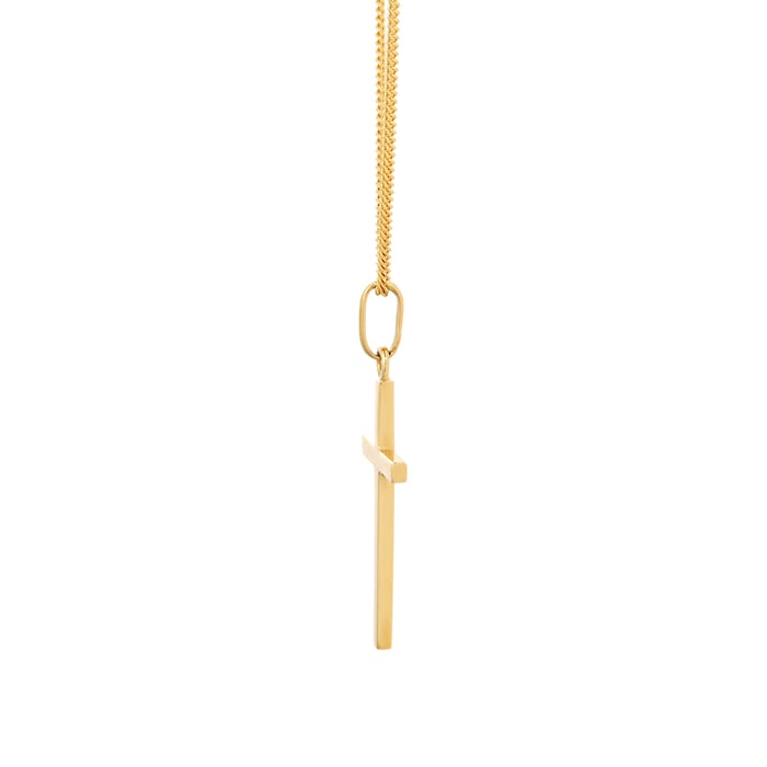 Goldsmiths 18ct Yellow Gold Cross Pendant