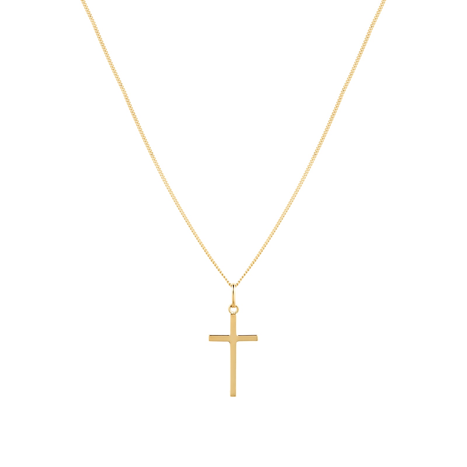 Gold cross and deals chain 18ct