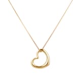 Goldsmiths 18ct Yellow Gold Open Heart Floating Pendant