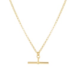 14450004 - 9ct Yellow Gold T-Bar Pendant