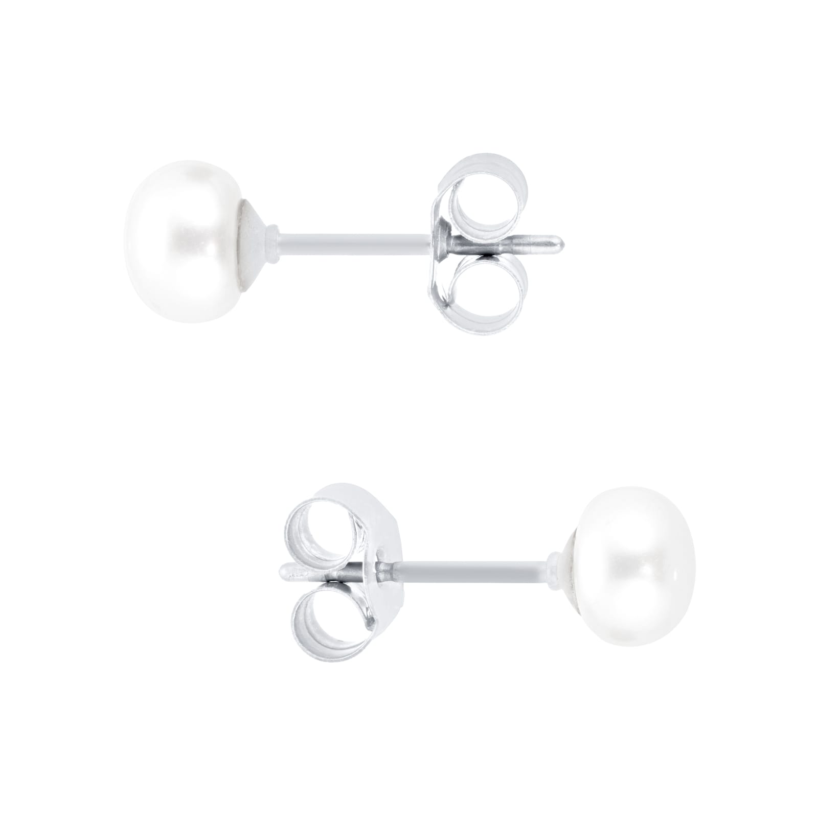 Goldsmiths 9ct Gold Freshwater Pearl Pendant and Earring Set