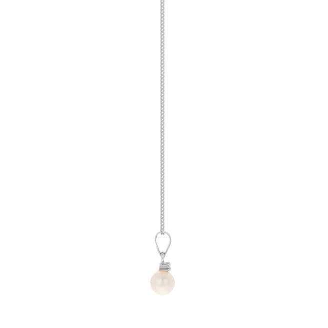 Goldsmiths 9ct White Gold Pearl Pendant