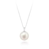 Mappin & Webb 18ct White Gold 10mm White Freshwater Pearl Pendant