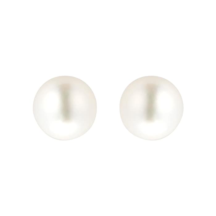 Goldsmiths 9ct Yellow Gold Graduated Pearl Strand and Stud Set