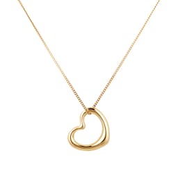 14520037 - 18ct Yellow Gold Italian Open Heart Pendant