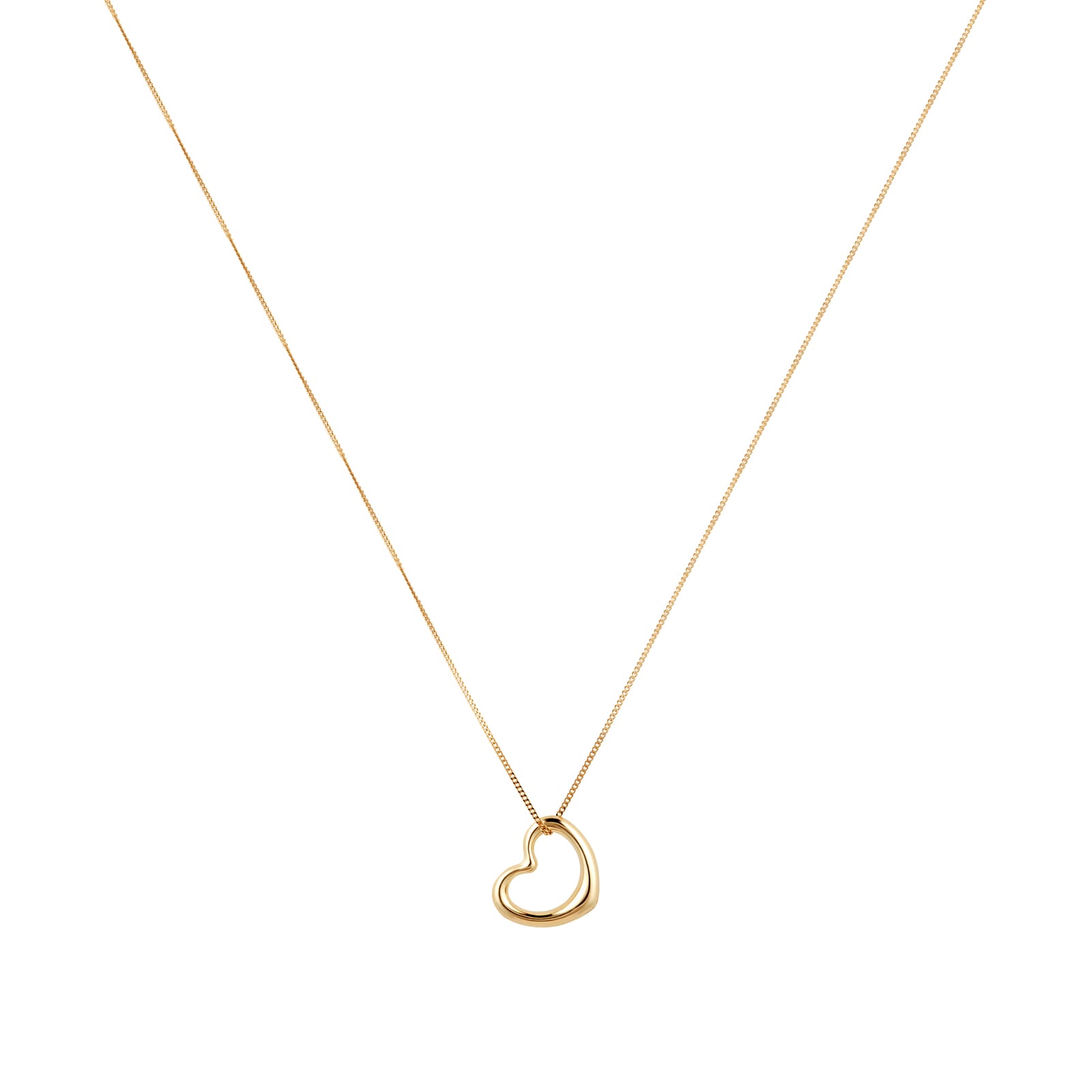 Mappin & Webb 18ct Yellow Gold Italian Open Heart Pendant Mappin & Webb 18ct Yellow Gold Italian Open Heart Pendant