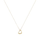 Mappin & Webb 18ct Yellow Gold Italian Open Heart Pendant