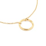 Mappin & Webb 18ct Yellow Gold Fluid Diamond Cut Circle Pendant