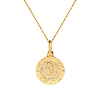 Mappin 
Webb 18ct Yellow Gold St Christoher Pendant