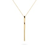 Mappin & Webb 18ct Yellow Gold Twist Drop Necklace