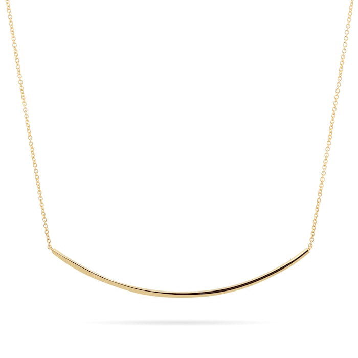 Mappin & Webb 18ct Yellow Gold Twist Bar Necklace