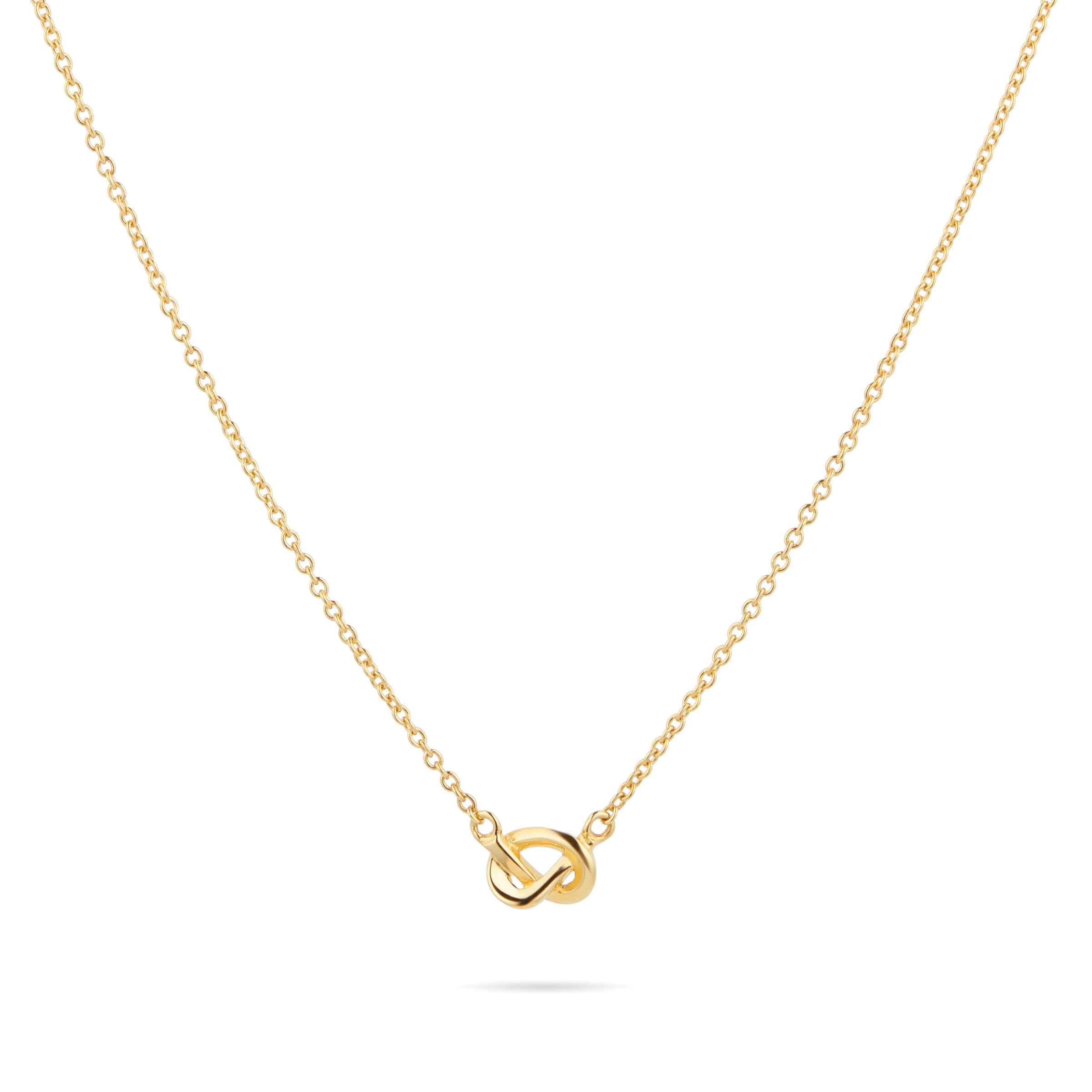 White gold knot on sale necklace