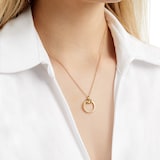 Mappin & Webb 18ct Yellow Gold Circle Knot Necklace