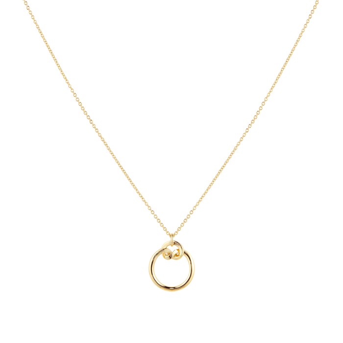 Mappin & Webb 18ct Yellow Gold Circle Knot Necklace
