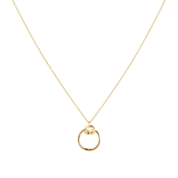 Mappin & Webb 18ct Yellow Gold Circle Knot Necklace