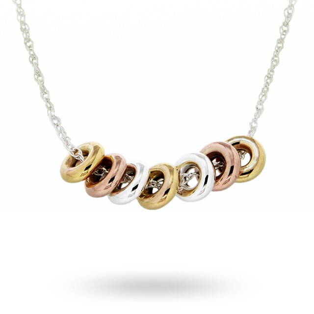 Goldsmiths Silver Mini Rings Necklet